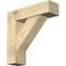 Ekena Millwork Traditional Block Rough Sawn Bracket w/ Offset Brace, Douglas Fir, 8"W x 28"D x 28"H BKT0806X28X28TRA05RDF - alternate 1